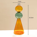 Axyaa Double Glazing Stained Glass Vase Hydroponics Terrarium Home Decoration