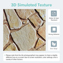 Axyaa 3D Faux Stone Peel and Stick Wall Panels - Decorative Self-adhesive Wall Tiles