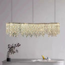 Axyaa Luxury Crystal Chandelier for Living Room Dining Room Lighting