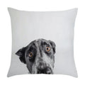 Axyaa Cute Pet Puppies Black and White Art Peach Skin Pillowcase