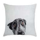 Axyaa Cute Pet Puppies Black and White Art Peach Skin Pillowcase