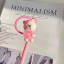 Kawaii Bear Silicone Straw Toppers by Axyaa: Cute Straw Caps for 7-8mm Straws