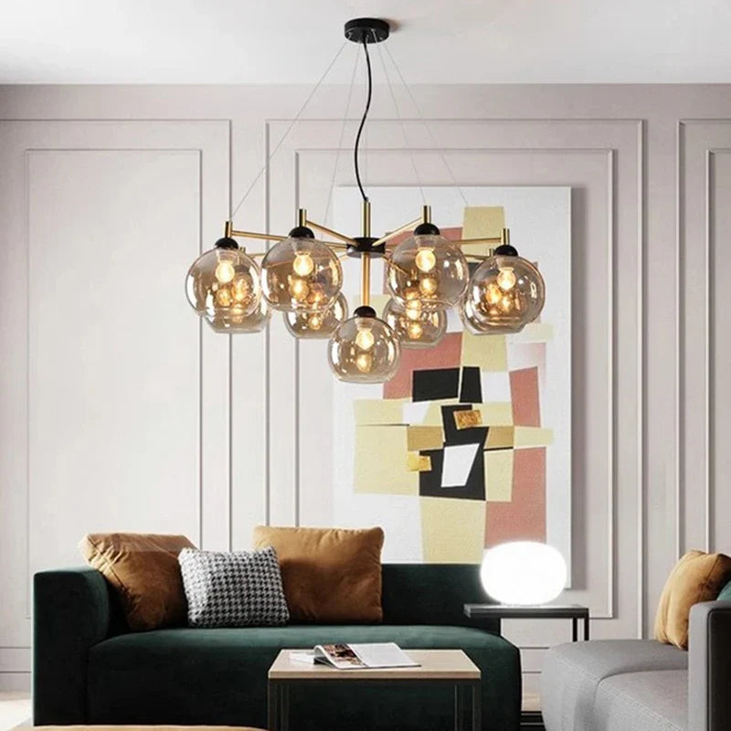 Axyaa Modern LED Chandeliers for Living & Dining Room Lighting