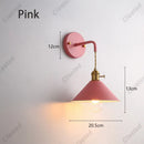 Axyaa Color Iron Wall Lamp for Living Room, Bedroom, Hallway - Retro Creative LED Lighting