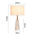 Axyaa Ceramic Desk Lamp: Modern Nordic Style, Warm LED Table Light for Bedroom.