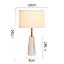 Axyaa Ceramic Desk Lamp: Modern Nordic Style, Warm LED Table Light for Bedroom.