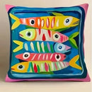 Colorful Fish Pattern Pillow Cover by Axyaa - Sofa Bedroom Car Cushion Cover