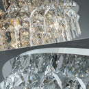 Axyaa Crystal LED Ceiling Lamp for Luxury Living Room and Bedroom Lighting