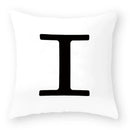 Axyaa Polyester Alphabet Cushion Cover 45X45cm for Home Sofa Decor