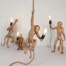 Axyaa Nordic Resin Monkey LED Pendant Chandelier for Home Decor Lighting