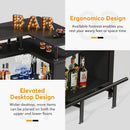 Axyaa Mini Liquor Bar Cabinet & Table for Home Décor & Entertainment