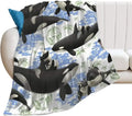 Axyaa Killer Whale Orca Ultra Soft Throw Blanket for Home Bed Couch