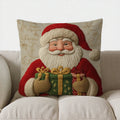 Axyaa Snowman Christmas Pattern Cushion Cover for Sofa, Bedroom, Car - Festive Home Decor