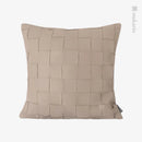 Axyaa Leather Woven Square Pillow Cushion Cover in Three Color Options