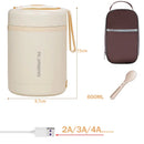 Axyaa Stainless Steel Electric Lunch Box Food Warmer with Thermostatic Heater