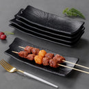 Axyaa Melamine Dinner Plate Set: Non-slip, Multifunctional Kitchen Storage Tray