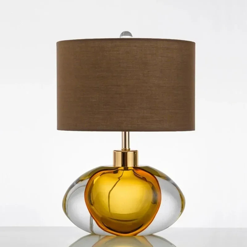 Axyaa Nordic Modern Glaze Table Lamp for Living Room, Bedroom, Hotel - LED Desk Light