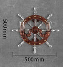Axyaa Industrial Gear Water Pipe Wall Lamp Retro Style Decorative Hanging