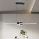 Axyaa Nordic LED Dining Room Chandelier - Modern Adjustable Ceiling Light Fixtures