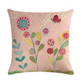 Axyaa Cartoon Plant Pillowcase 45x45cm - Decorative Sofa Cushion Cover