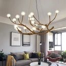 Axyaa Nordic Tree Branches Chandelier: Elegant Living Room and Restaurant Lighting