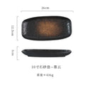 Axyaa Ceramic Sushi & Fish Plate Set - Japanese Style, Commercial Grade Tableware