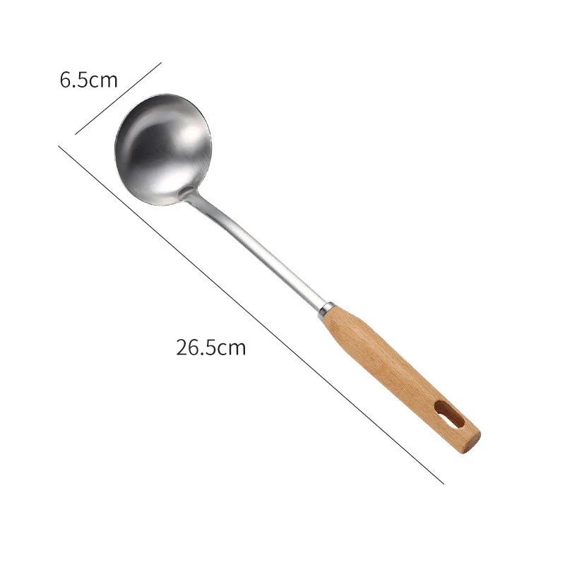 Axyaa Stainless Steel Soup Spoon Strainer for Kitchen Cooking