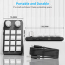 Axyaa 12-Key Macro Custom Mechanical Keyboard with Hot-swap, Bluetooth, and USB Connectivity
