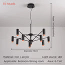 Axyaa Adjustable Height Pendant Light Black for Living Dining Bedroom