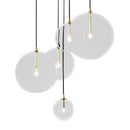 Axyaa Globe LED Pendant Light - Nordic Gold Metal Hanging Lamp