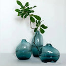Axyaa Zen Glass Vase Geometric Single Flower Holder for Home Decor