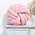 Axyaa Velvet Knot Pillow Large Round Decorative for Home Couch Office