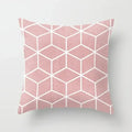Axyaa Geometric Cube Print Pillowcase for Home and Office Décor