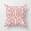 Axyaa Geometric Cube Print Pillowcase for Home and Office Décor