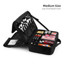 Axyaa Makeup Artist Professional Kit Train Case Waterproof Leather Organizer