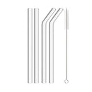 Axyaa Wide Glass Straw Set with Brush - 12mm High Borosilicate Bubble Tea Straw