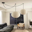 Axyaa Silk Pumpkin Chandelier for Dining Living Bedroom