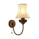 Axyaa Nordic Antique Wall Light with Switch for Bedroom, Living Room, and Study