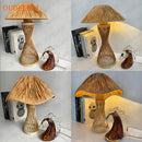 Axyaa Zen Bamboo Art Bedside Lamp for Bedroom and Living Room Zen Decor