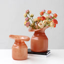 Wide-mouth Hydroponic Glass Vase by Axyaa - Colorful Flower Arrangement Terrarium Home Decor