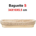 Axyaa Rattan Banneton Bread Basket - Handmade Dough Fermentation Wicker Bowl for Sourdough