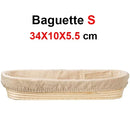 Axyaa Rattan Banneton Bread Basket - Handmade Dough Fermentation Wicker Bowl for Sourdough
