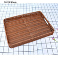Axyaa Rattan Woven Fruit Tray, Storage Basket, Tea Tray, Picnic Snacks Organizer