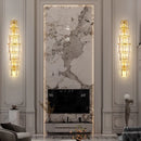 Axyaa Modern Crystal Wall Sconce for Living Room, Hall, Loft, Bedside - Nordic Porch Luxury Décor