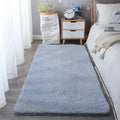 Axyaa Plush Khaki Faux Lambswool Rug | Thick Fluffy Anti-Slip Carpet for Home Decor