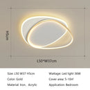 Axyaa Modern Circular LED Ceiling Light for Bedroom and Study