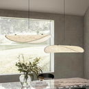 Axyaa Art Silk Sailboat Pendant Light: Wabi Sabi Minimalist Design