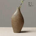 Axyaa Stone Pottery Flower Vase: Chinese Style Retro Ceramic Home Decor