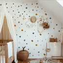 Axyaa Boho Wave Point Geometry Wall Stickers for Children's Bedroom & Home Decor