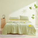 Axyaa Ice Silk Summer Quilt: Lightweight & Machine Washable cooling comfort for hot nights.